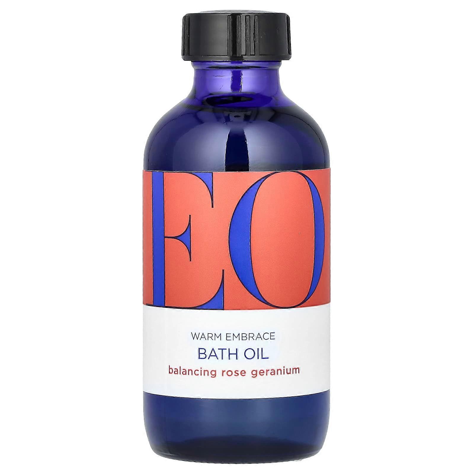 Warm Embrace Bath Oil, Balancing Rose Geranium, 4 fl oz (118 ml)