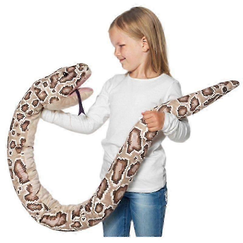1 Piece 155cm Real Life Plush Toys Stuffed Giant Snake Animal Soft Dolls Bithday Christmas Party Gifts Baby Funny Hand Puppet