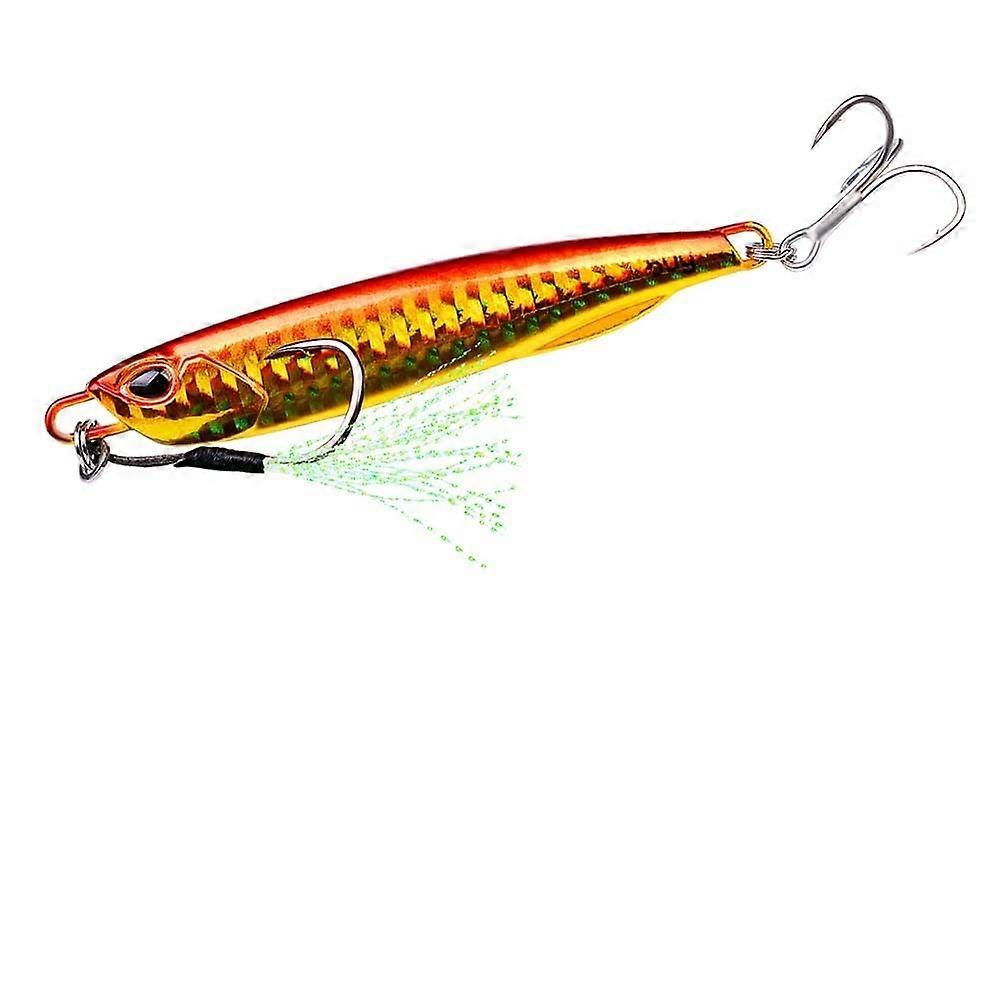 With Scale Blade Lure 1060G Sinking Vibration Lure Artificial Feather For Bass Pike Perch Fishing Color B Size 20G