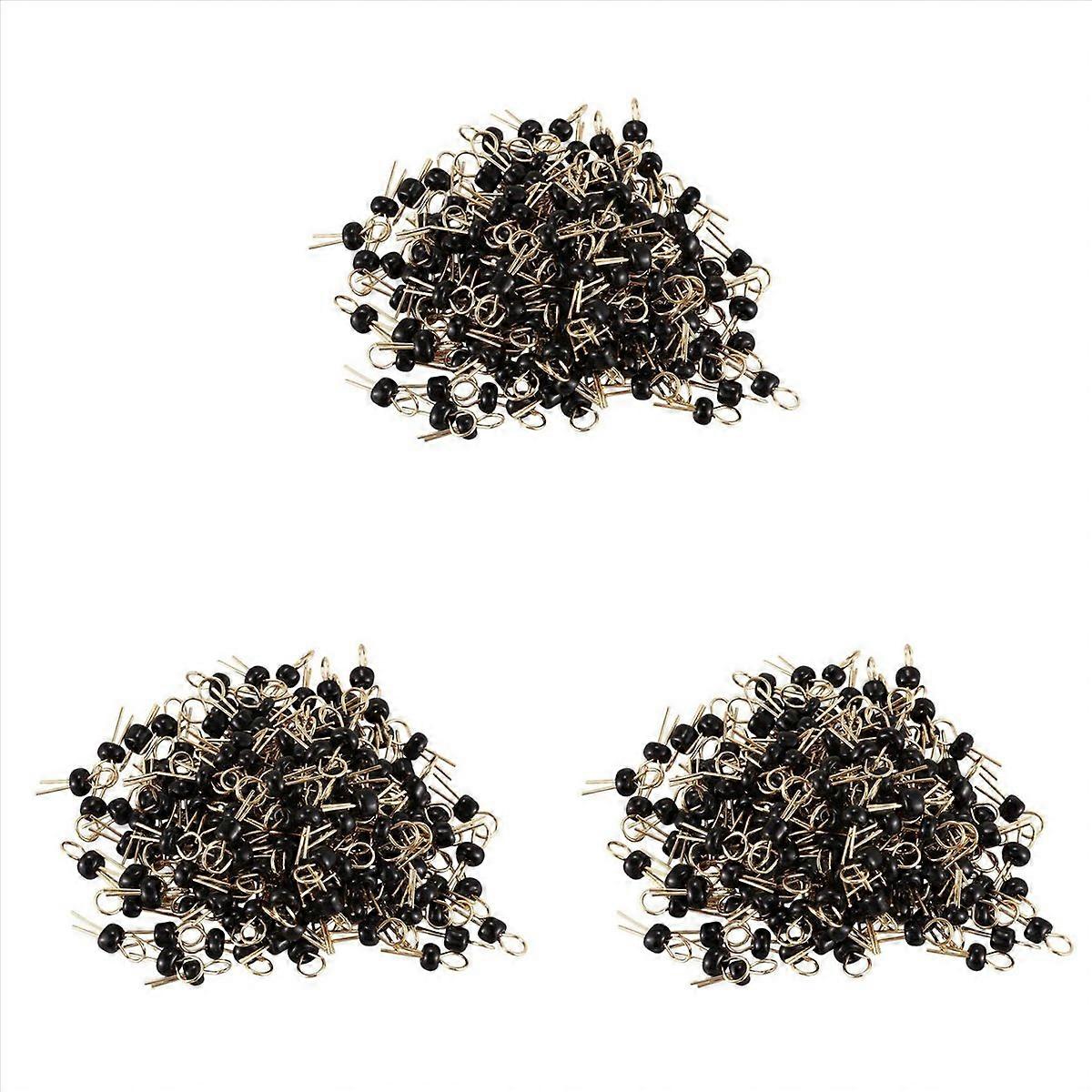 200Pcs Black Soldering PCB Board Breadboard Test Point Pin