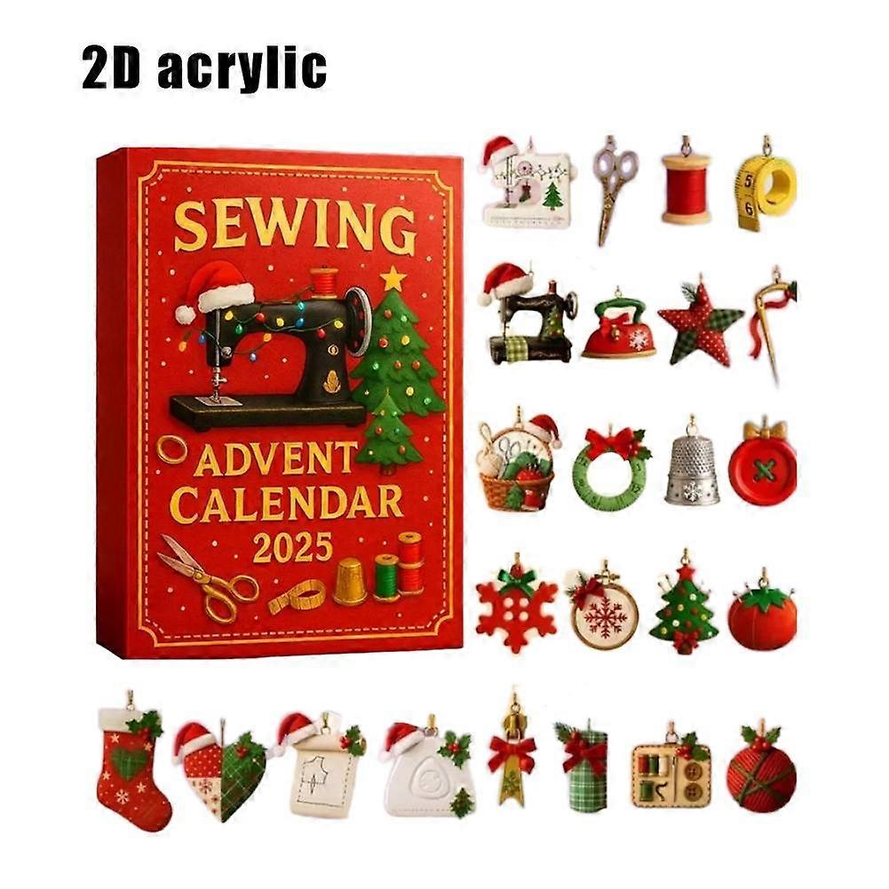 2025 Sewing Advent Calendar 24 Day Countdown With Tools For Christmas Crafting