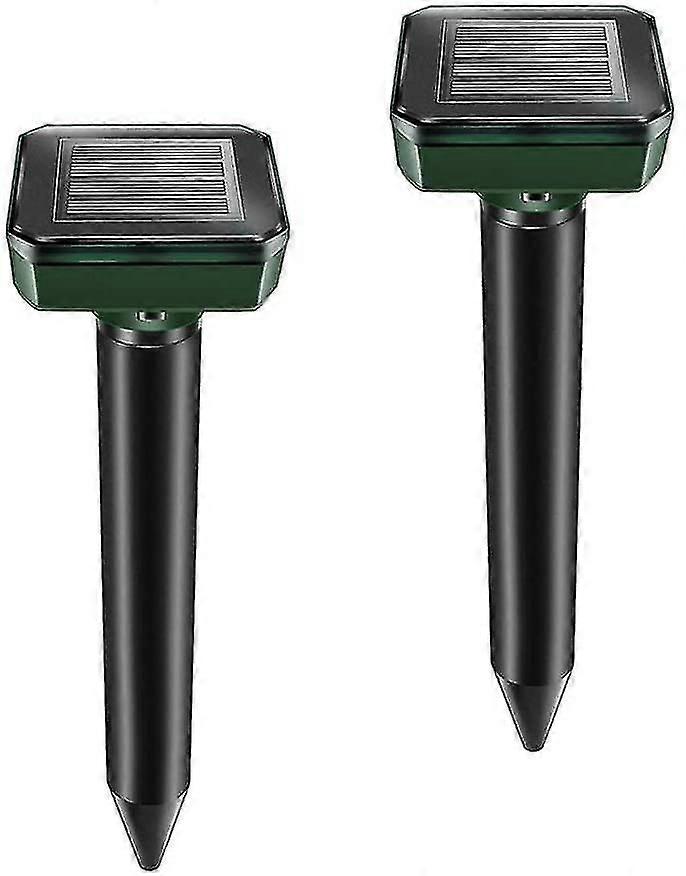 Solar Mole Repeller Stakes, Ultrasonic Mole Repeller For Moles, Snakes, Voles