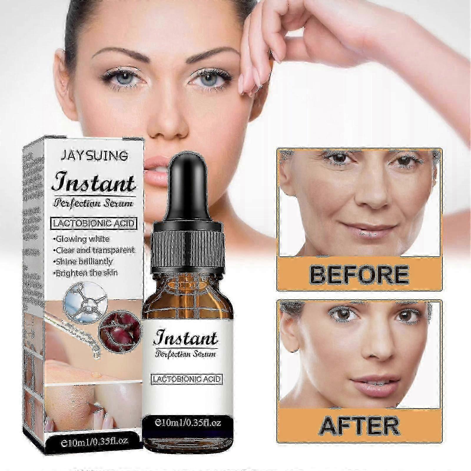 Jaysuing Anti-Wrinkle Essence מעניק לחות, מעניק לחות, מכווץ, מבהיר את העור, מפחית קמטים, ממצק ומתקן BF של העור