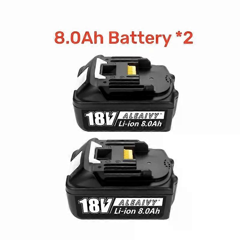 8000mAh for Makita 18V Battery Rechargeable Power Tools Battery 18V with LED Li-ion Replacement LXT BL1830 BL1860 BL1850