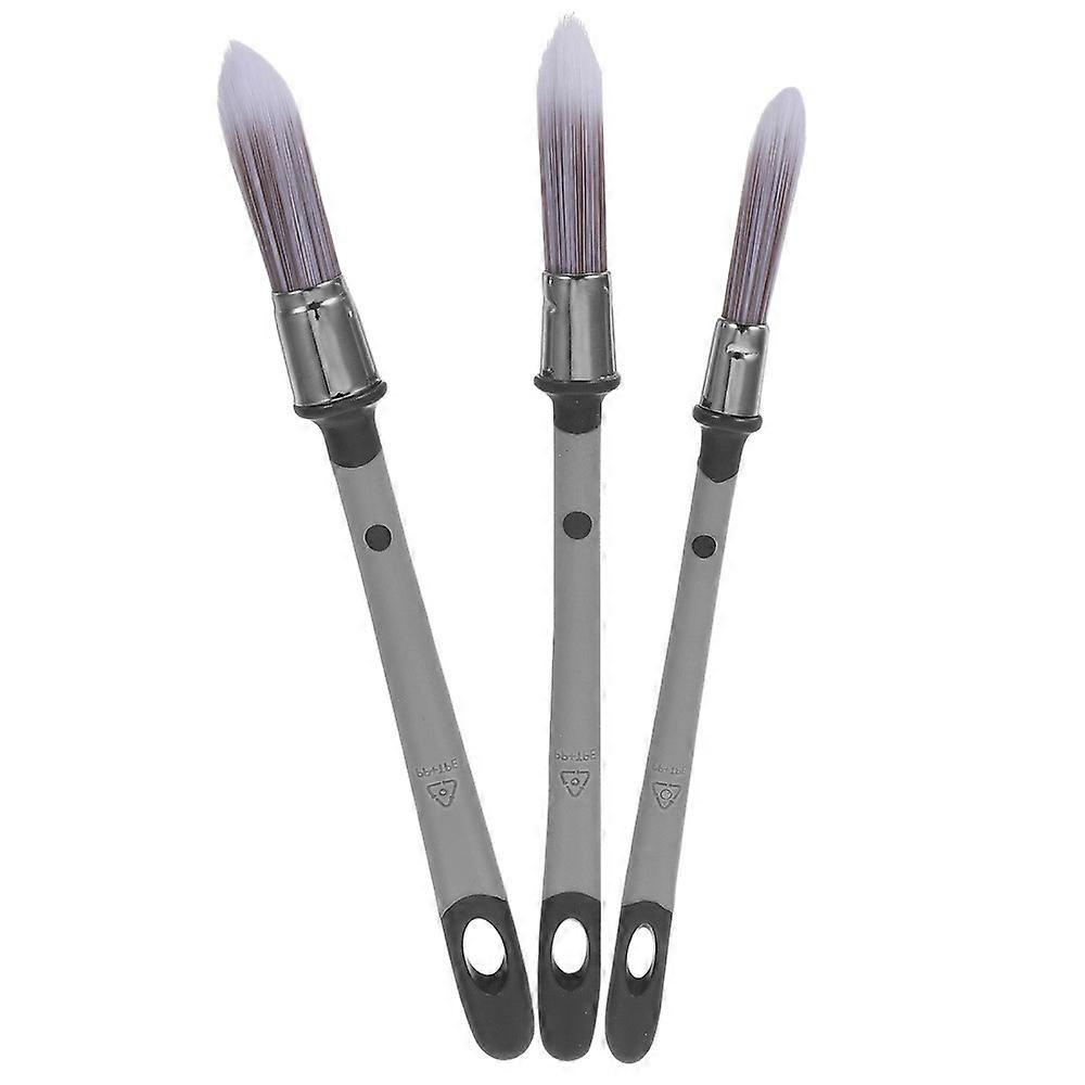 3Pcs gap grommet brushes Rounded Tip Art Brushes Edger or Corner Brush