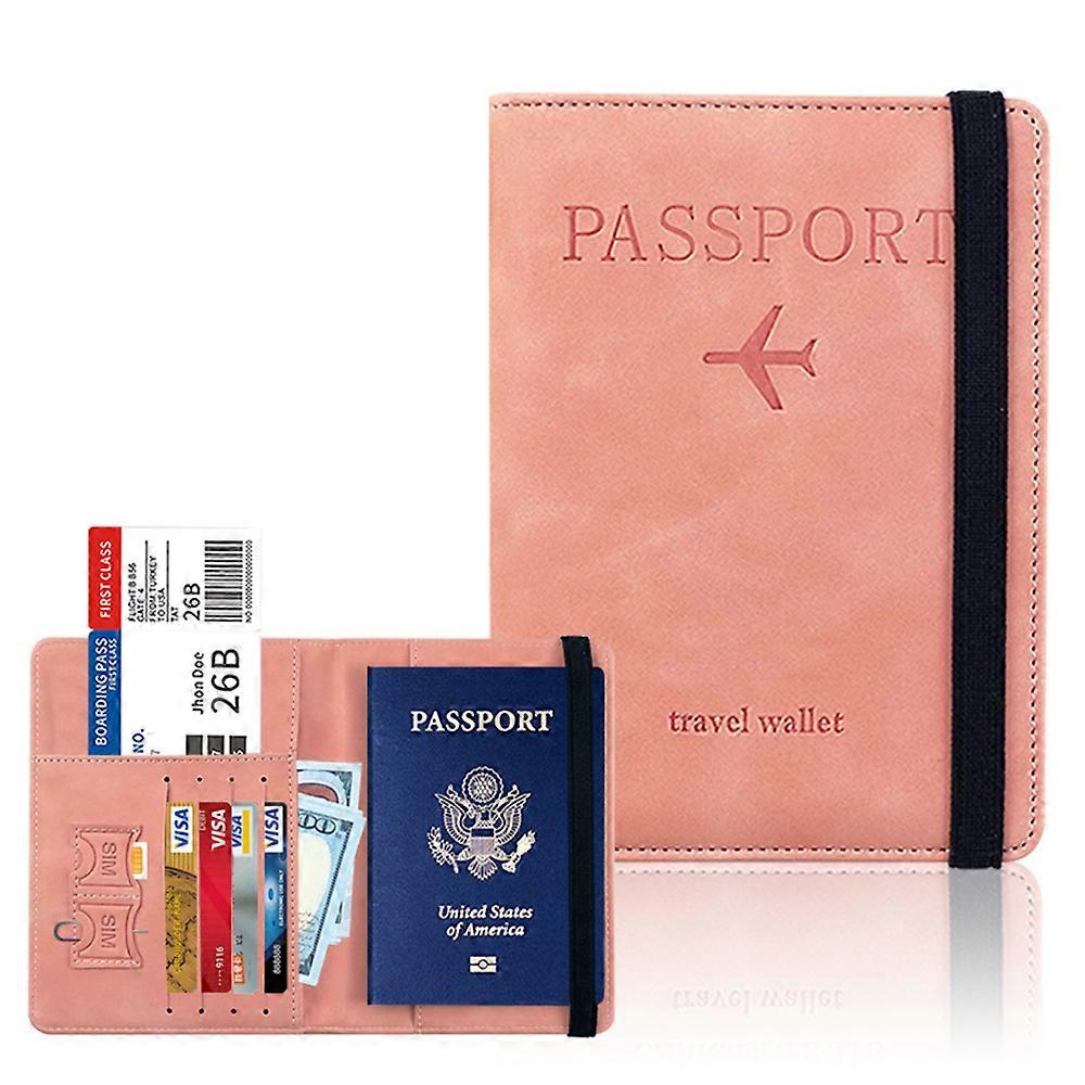 RFID Blocking Passport Holder for Travel Accessories Passport Purse Card Wallet