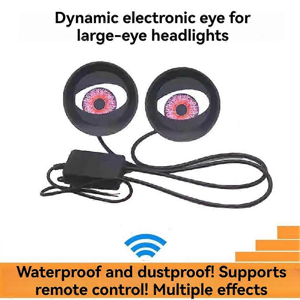 6 Mode Dual-Devil'S Eye Electronic Eye Headlight Display Screen DIY Kit for Toy/Doll/Robot/Car/Motorcycle