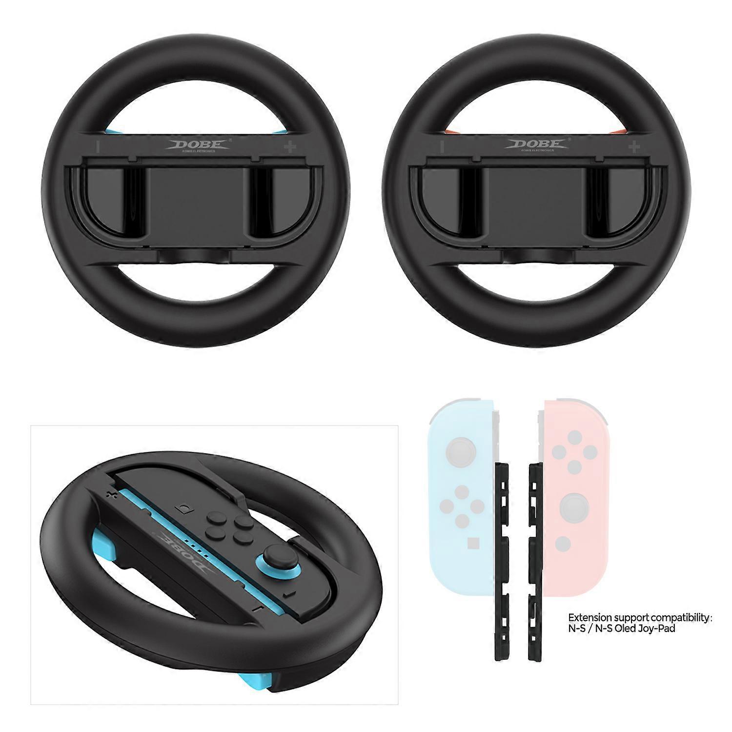DOBE TNS-3196S Steering Wheels Compatible For Nintendo Switch / Switch OLED Console Joy-Cons Racing Wheels Joycon Controller