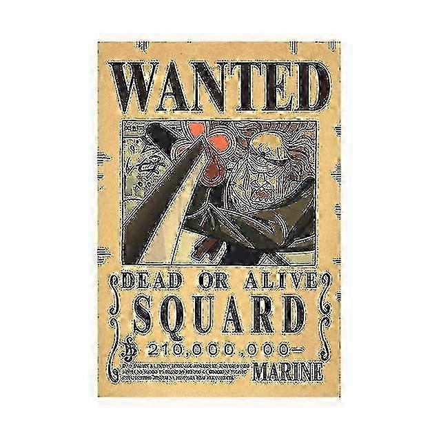 One Piece Luffy 3B Bounty Poster & Emperors Action Figures Wall Decor Display