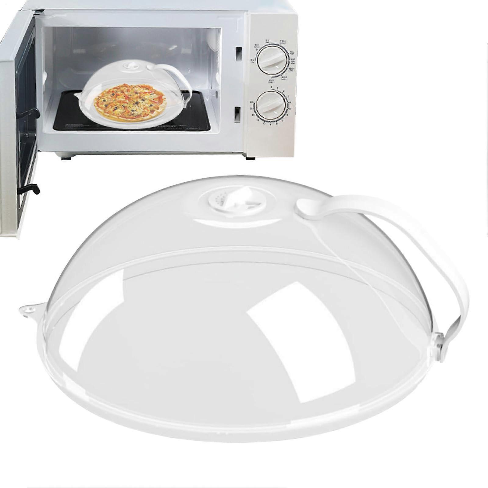 Microwave Lid Cover, Splash Guard, Temp Resistant, OilProof, AntiGnat, Transparent Reusable Dome Screen
