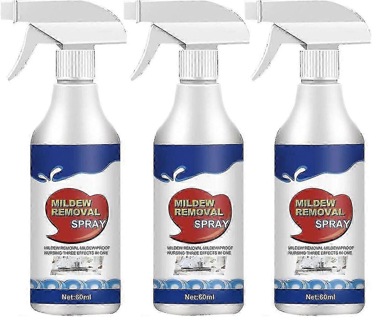 Spray do usuwania pleśni ściennej, 60 ml sprayu do usuwania pleśni, odkamieniacz łazienkowy w sprayu do ścian, płytek, podłóg, zlewów, wanien i toalet