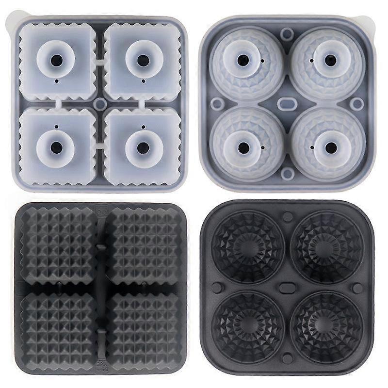 Diamond Pattern Ice Tray, Whiskey Ice Ball Mold, Easy to Disassemble, Suitable for Beverages, Kitchenware, Bar Utensils