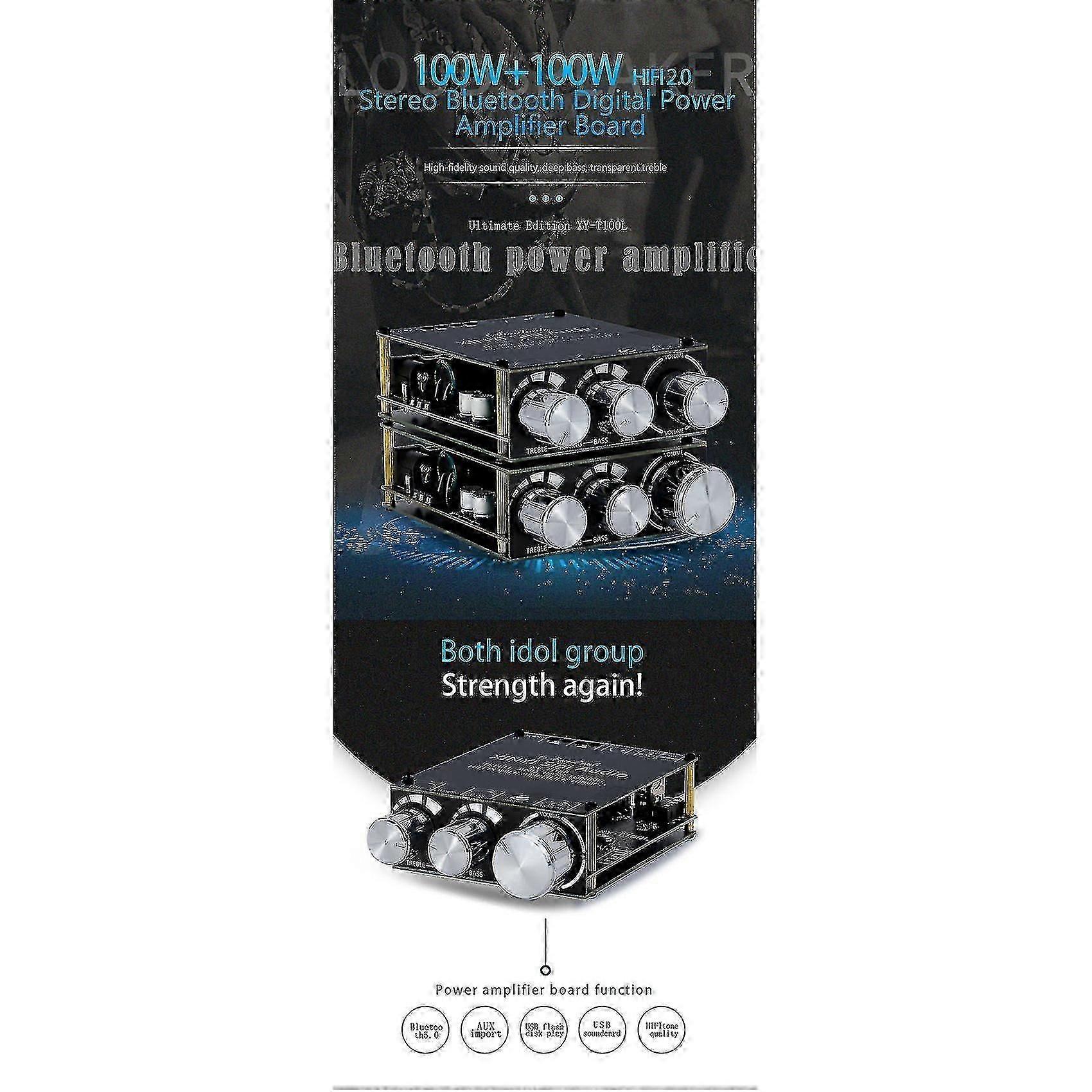 Bluetooth 5.0 200W 2.1 Channel Class D Subwoofer Amplifier Board for Home Audio Stereo System