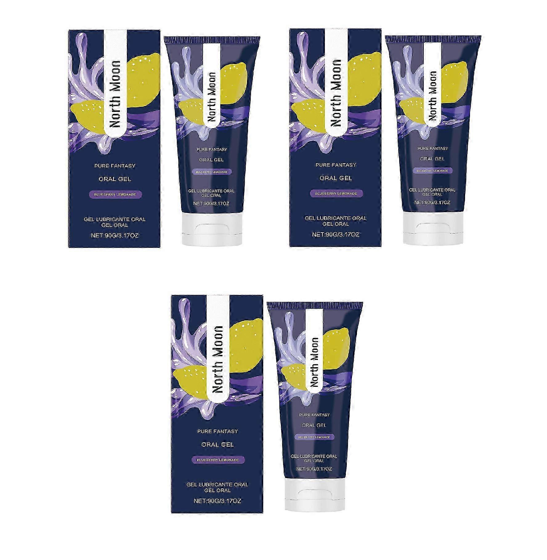 1-3x جل للعناية بالفم لتخفيف المنعكس للهفوات وترطيب جفاف الفم ، برائحة الفاكهة الطازجة ، جل الفم غير اللاصق ، 90 جرام