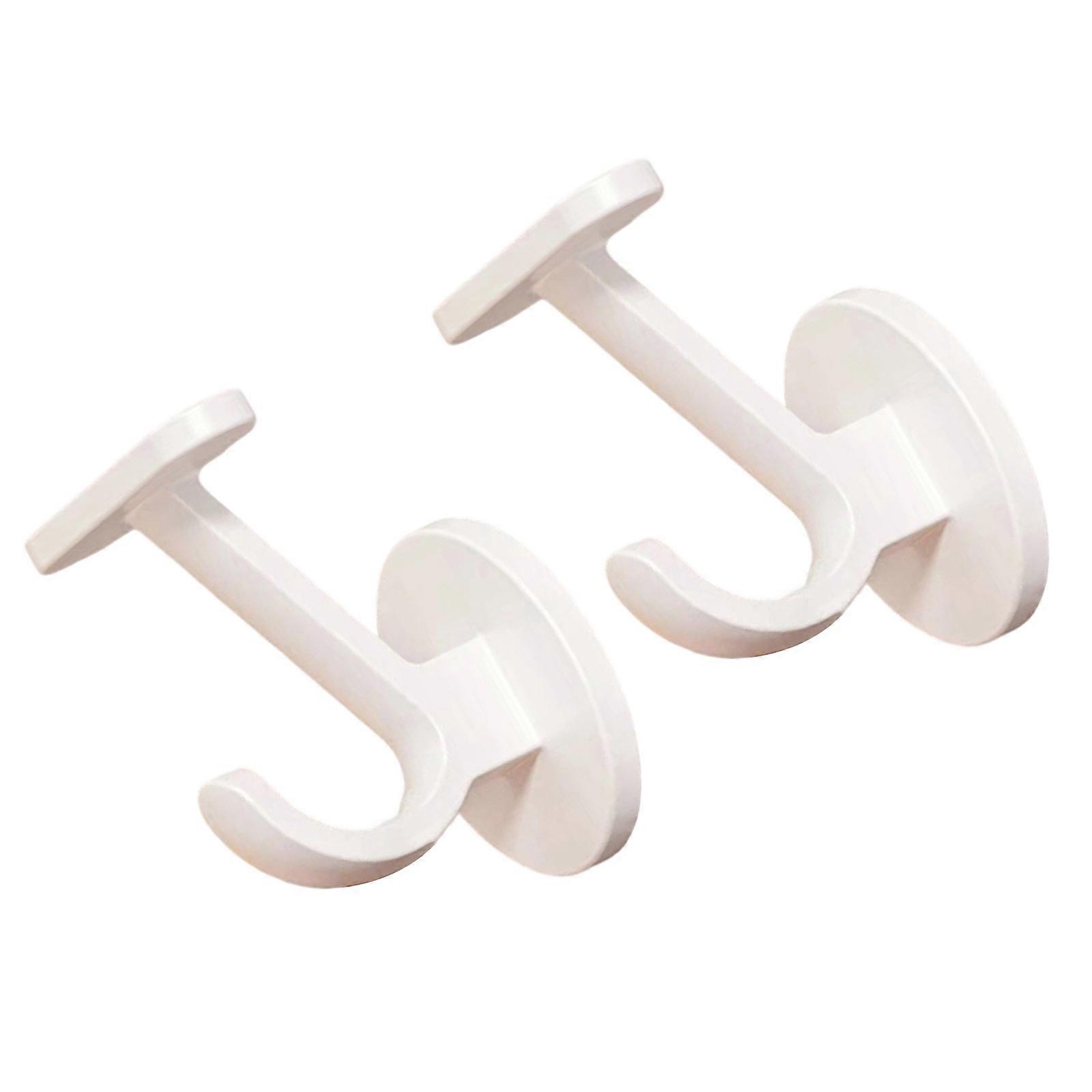 High Capacity Drillless Hooks Delicate Contemporary Design Effortlessly Installation for Home Storage Needs  White