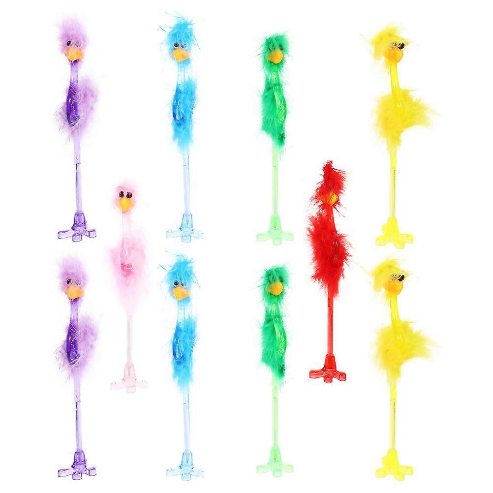 Ballpoint Pen Ostrich Designed for Writing 10Pcs Students Pens