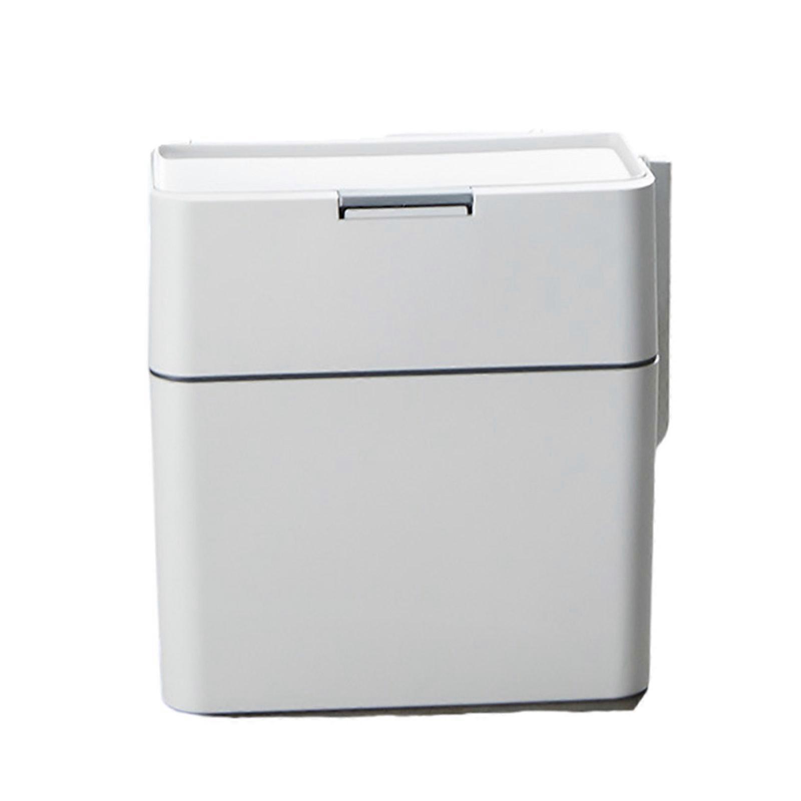 Household Trash Can Automatic Packaging Garbage Bin Rectangular Trash Bin with Toilet Brush Bathroom Accessories Multicolor