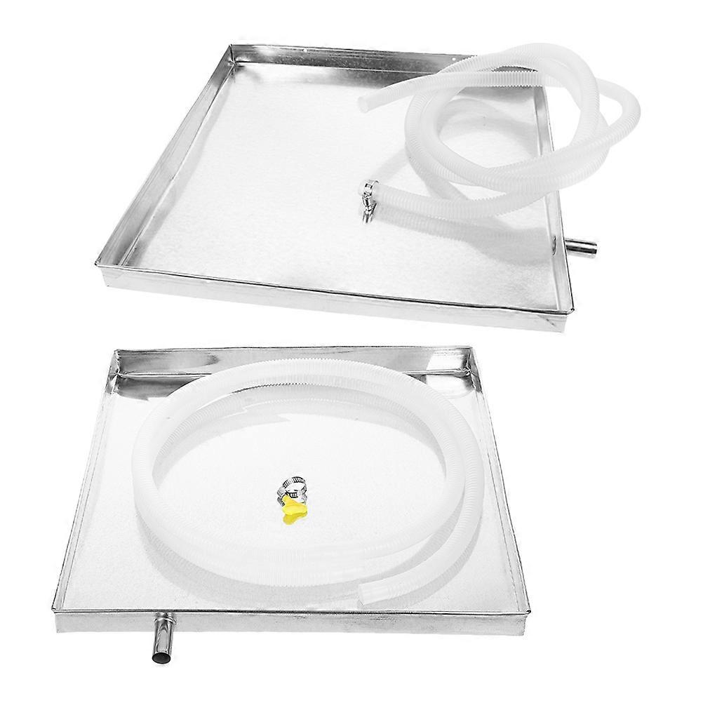 Water Drip Tray Thickened Square Air Conditioner Drain Pan for 2Sets Use