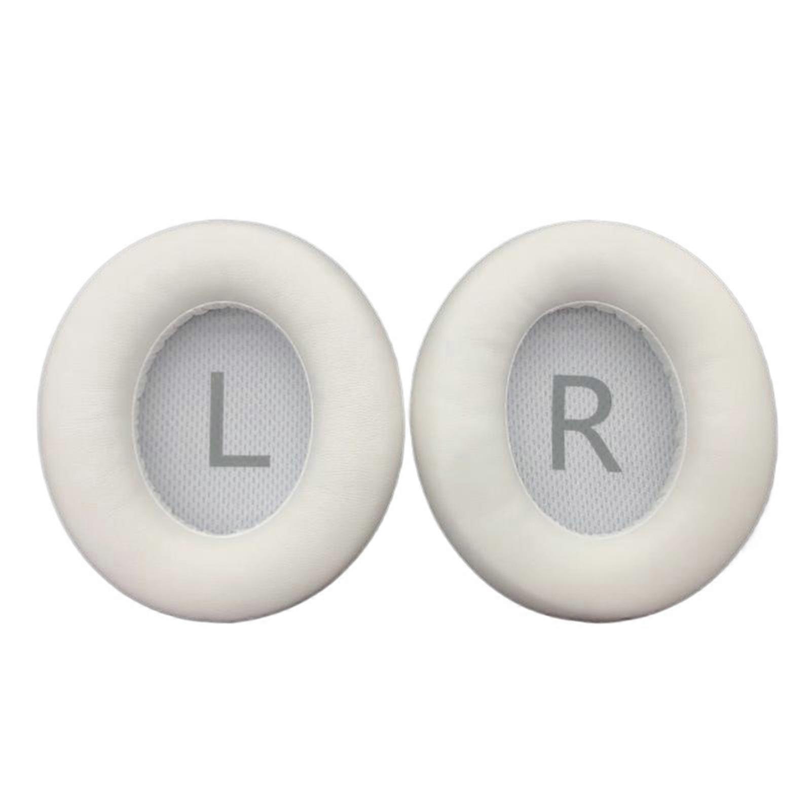 2pcsヘッドセットイヤークッションスペースQ45ヘッドフォン用コットンカバーは、聴覚体験と快適さを向上させますホワイト