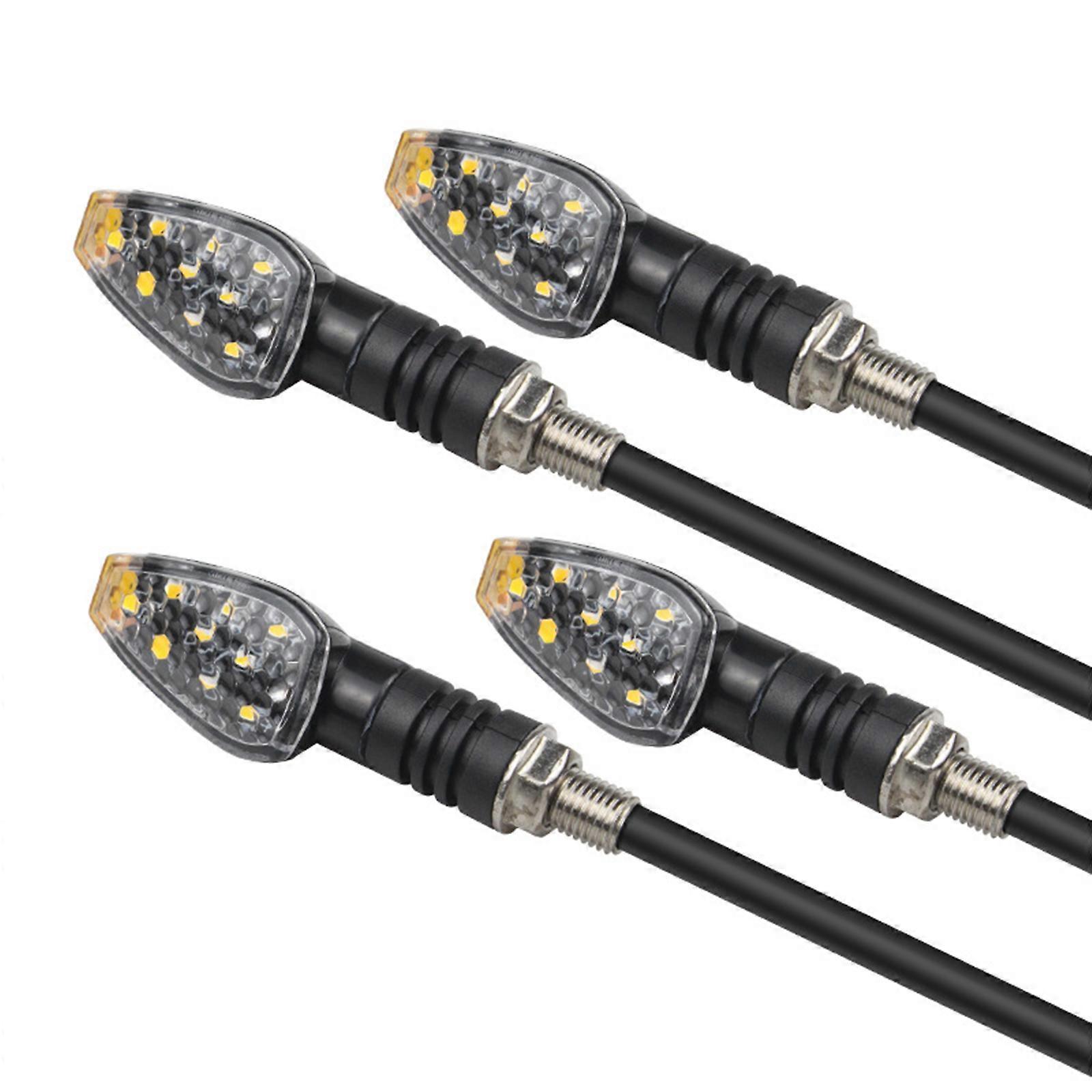 Waterproof LED Indicators Turn Signal Rear Brake Light Flashing Lamp for Enhanced Visibility Modern Look & Long Lasting Multicolor