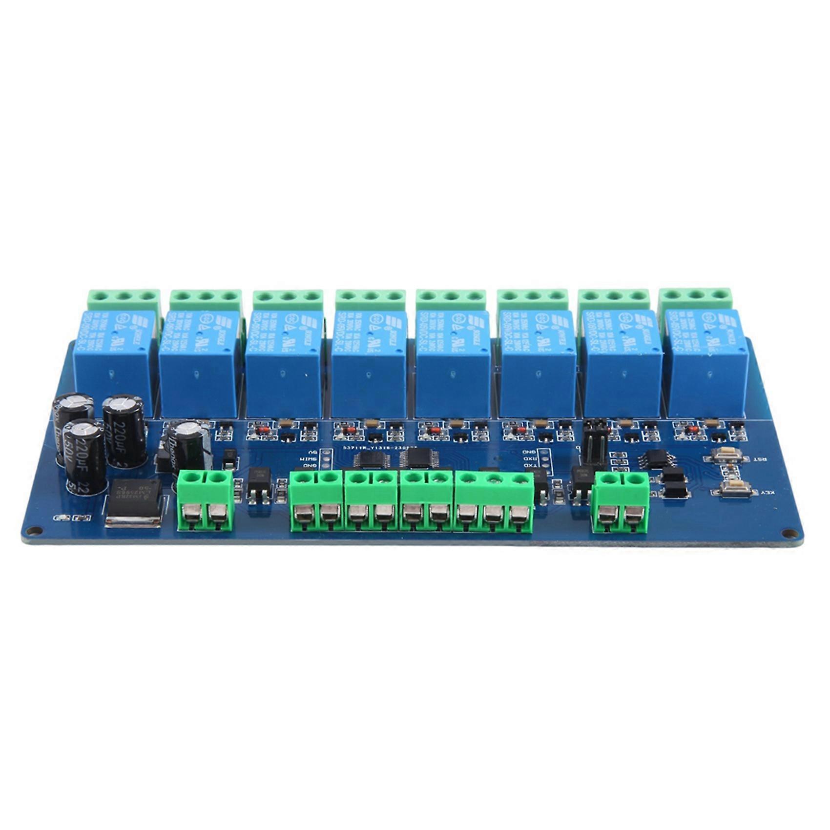 Modbus-Rtu 8 Channel Relay Module Modbus RTU 8 Switch Input RS485 Communication TTL