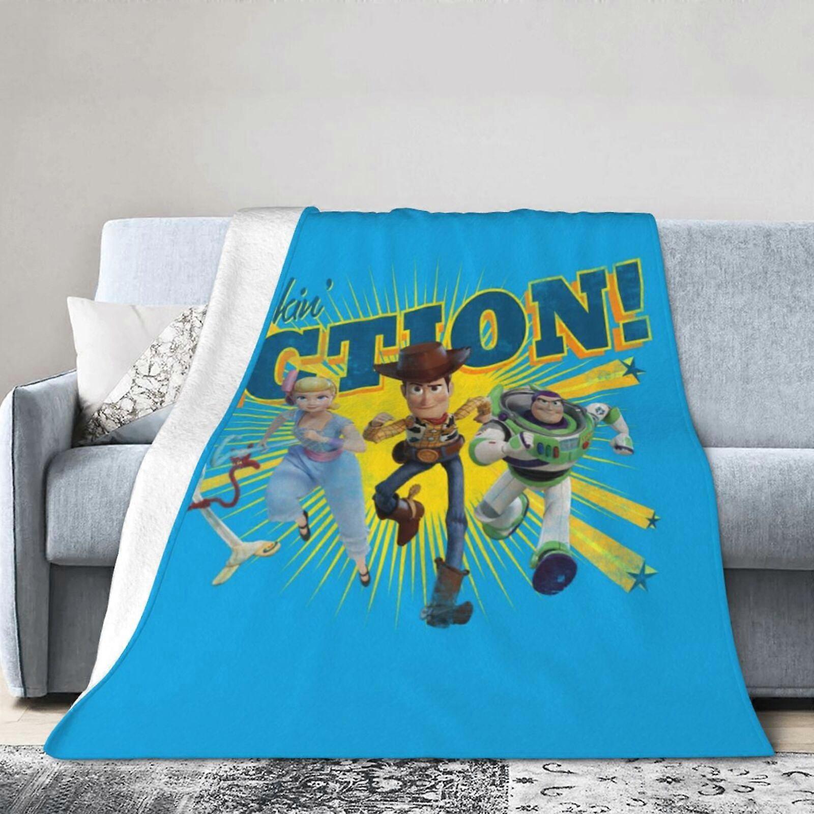 ToY StorY Ultra-Soft Micro Fleece Blanket 3D Print, 80"x60", All Season Couch Sofa Bed Throw, Warm Gift for Kids Adults