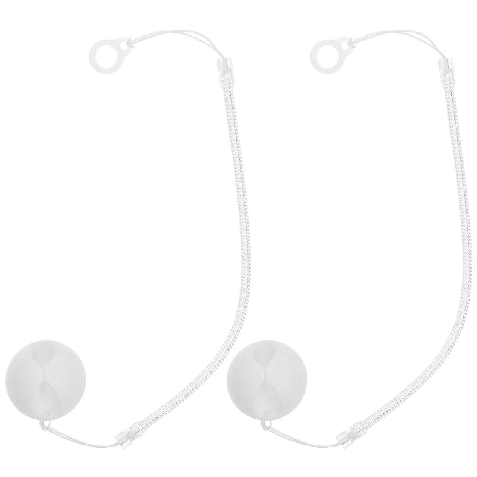 Secure Pen Chain Holder with Silicone Base for Customer Desk 2Pcs