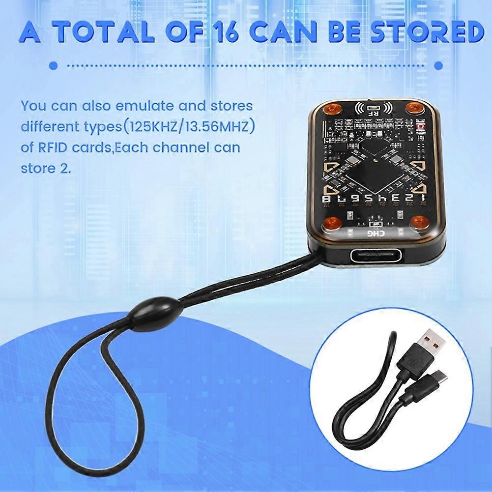 RFID Smart Chip Reader+5XUID Card Smartcard Emulator RFID Emulator Read Writer EM125Khz IC 13.56Mhz Support Clone Card