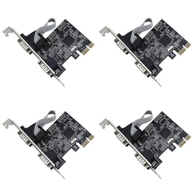 4X Pcie to Serial Ports RS232 Interface PCI-E PCI Express Card Adapter Industrial Control Computer E