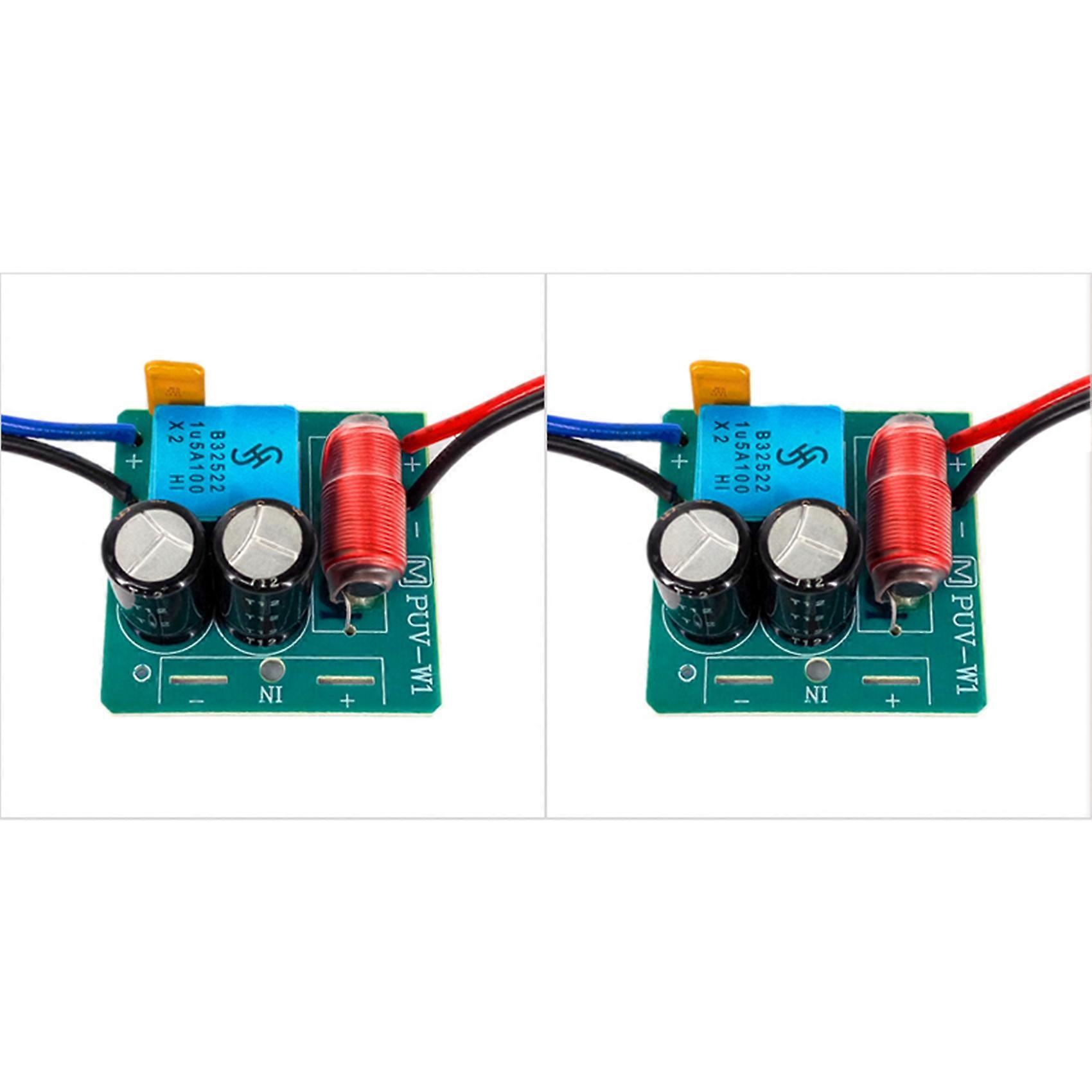 2X 60W 2 Way Audio Speaker Frequency Divider Treble Bass 2 Unit Crossover Accessory