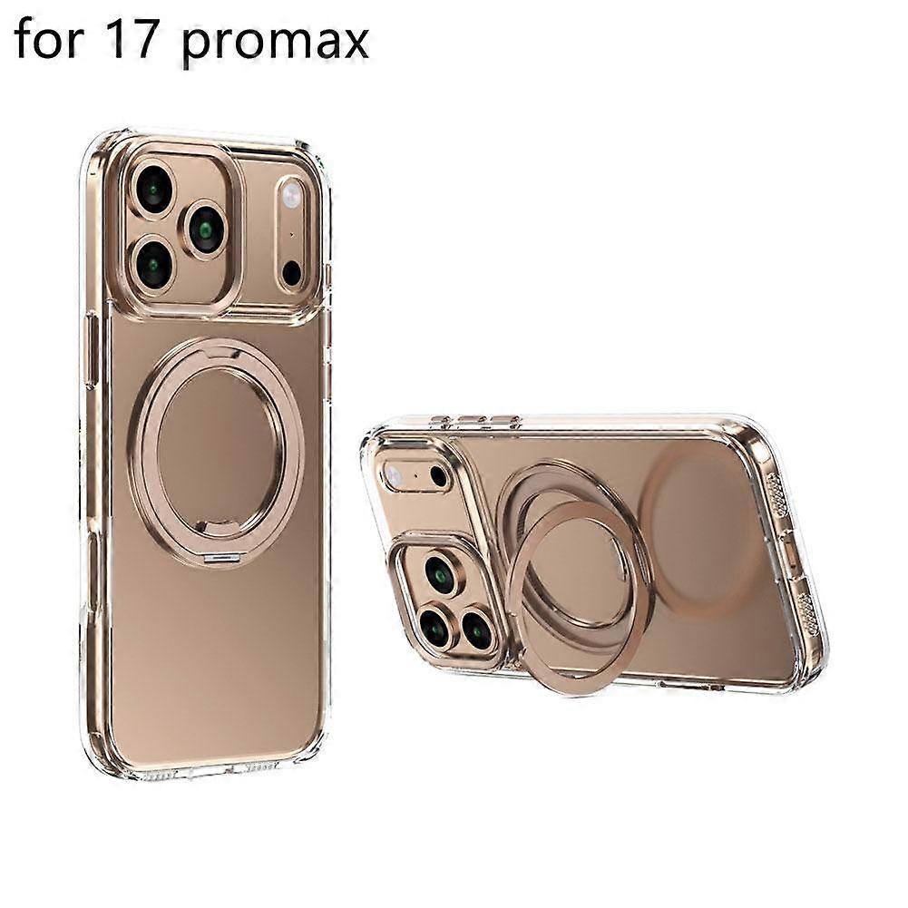 For iPhone 17 Series 360 Gear Bracket Case with Magnetic Kickstand Rotating Stand and Enhanced Drop Protection