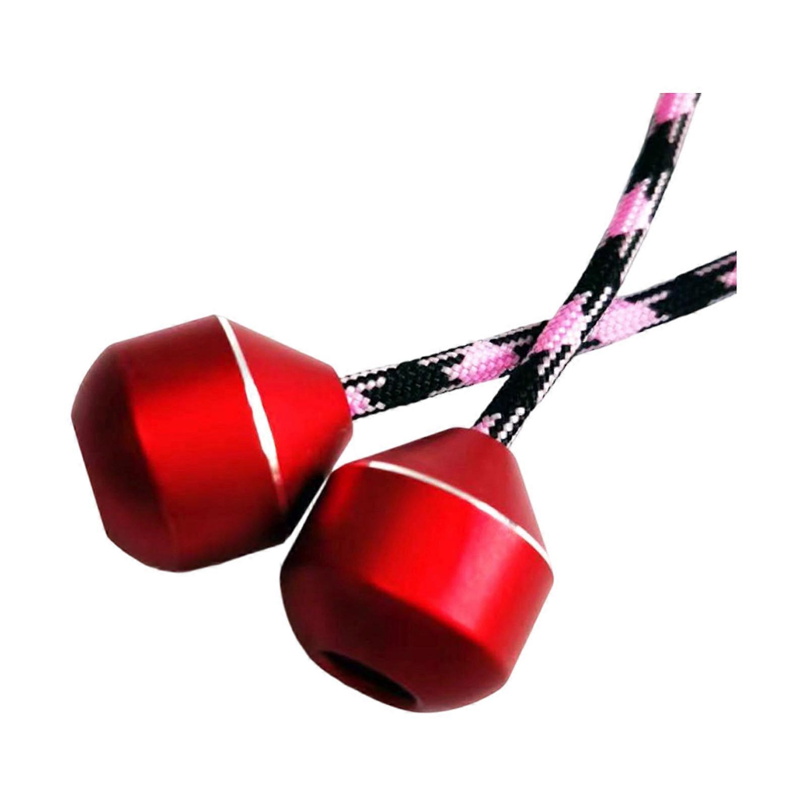 Hand Exerciser Finger Relaxation Toy Paracord and Steel Ball Construction for Travel and Daily Exercise Routines  Red