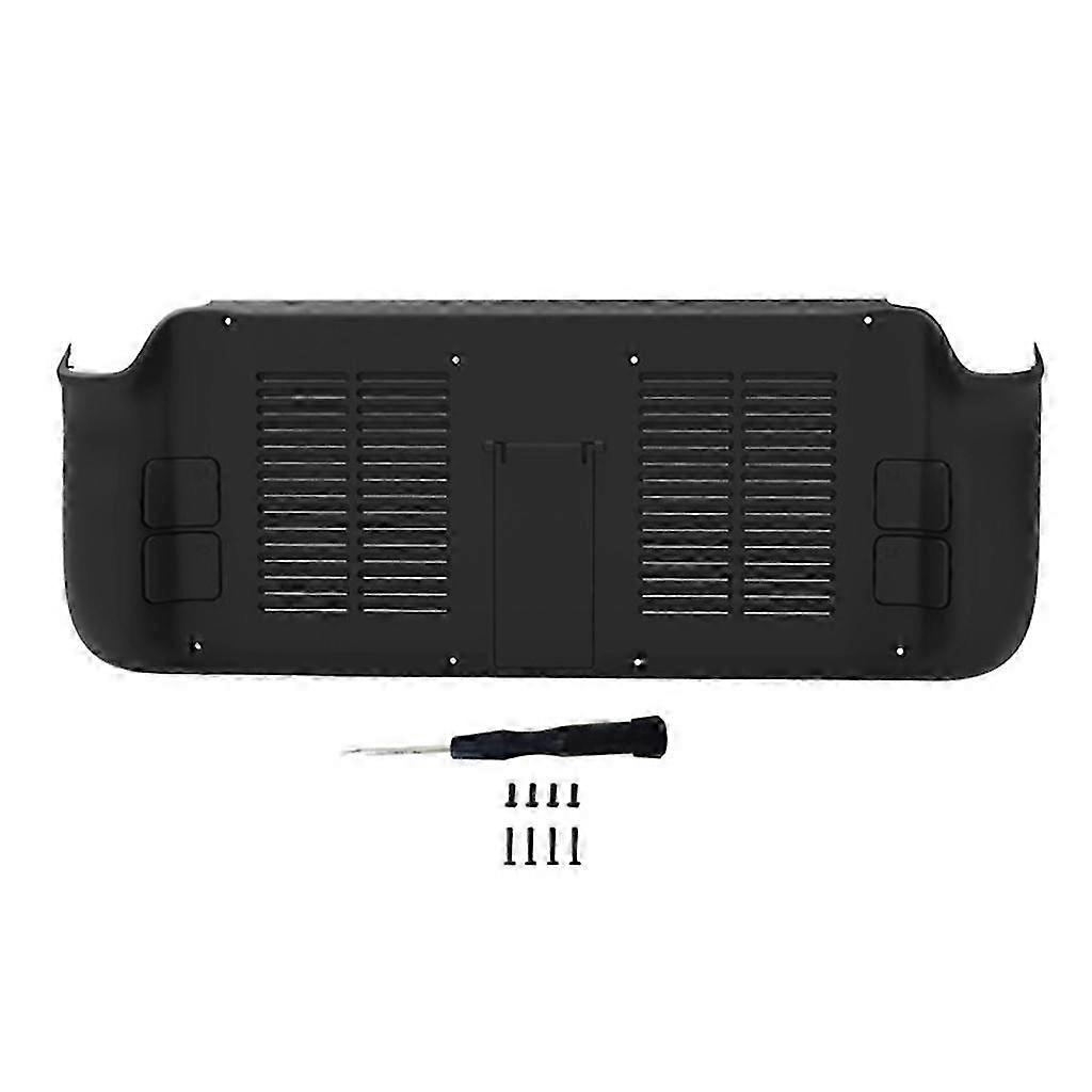 Protective Back Case with Support Stand Holder for Steam Deck Game Console Non-scratch Cooling Rear Housing Cover Shells