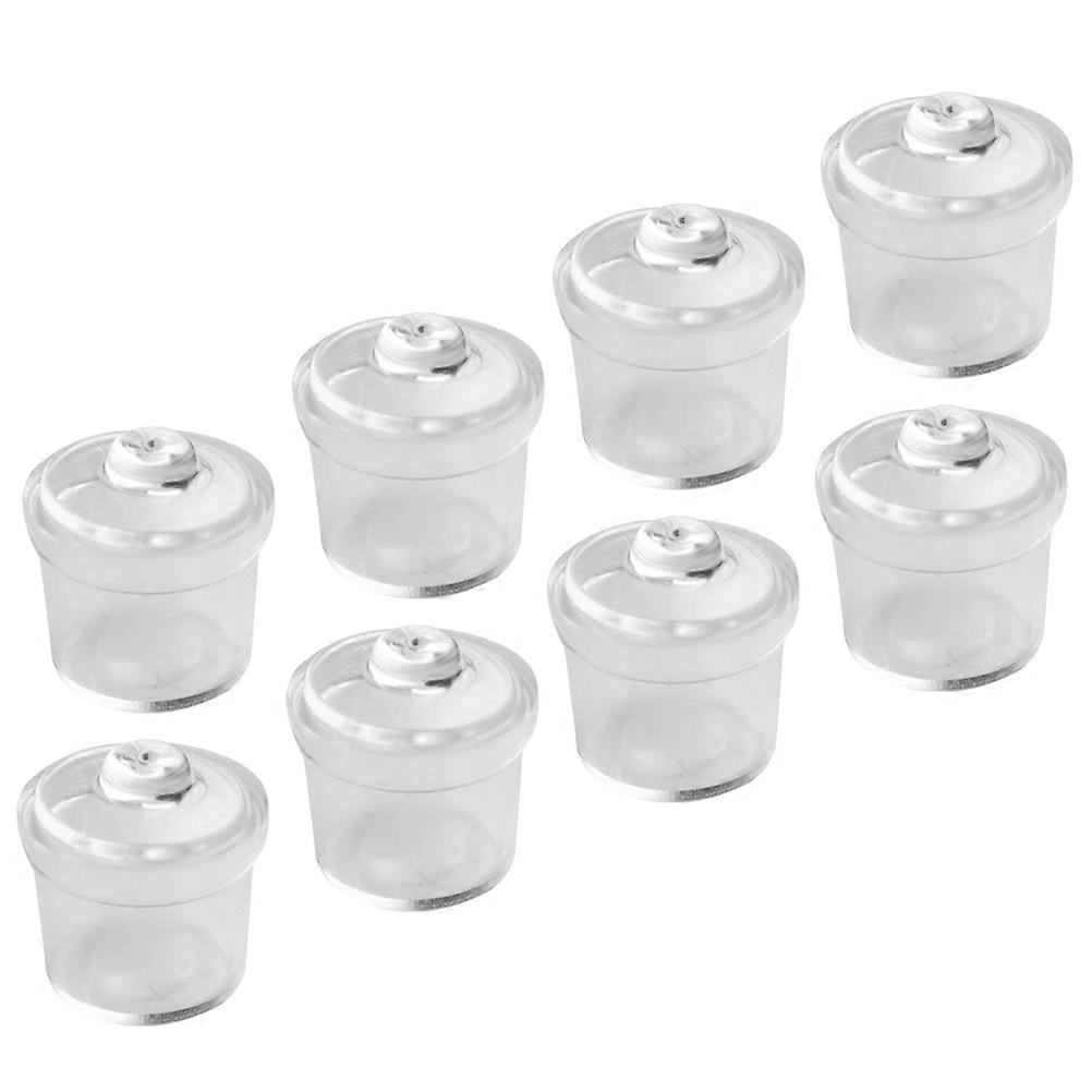 Mini Doll-House Models PVC Candy Jar Models for Decorating 8Pcs