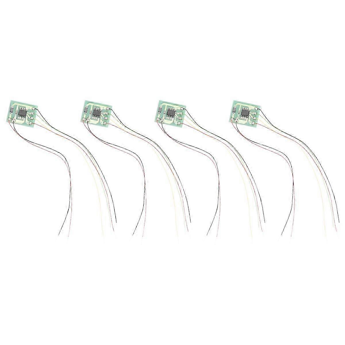 4Pcs DIY Scale Construction Sand Table Model Circuit Board Traffic Light Signal Model HO Scale Train