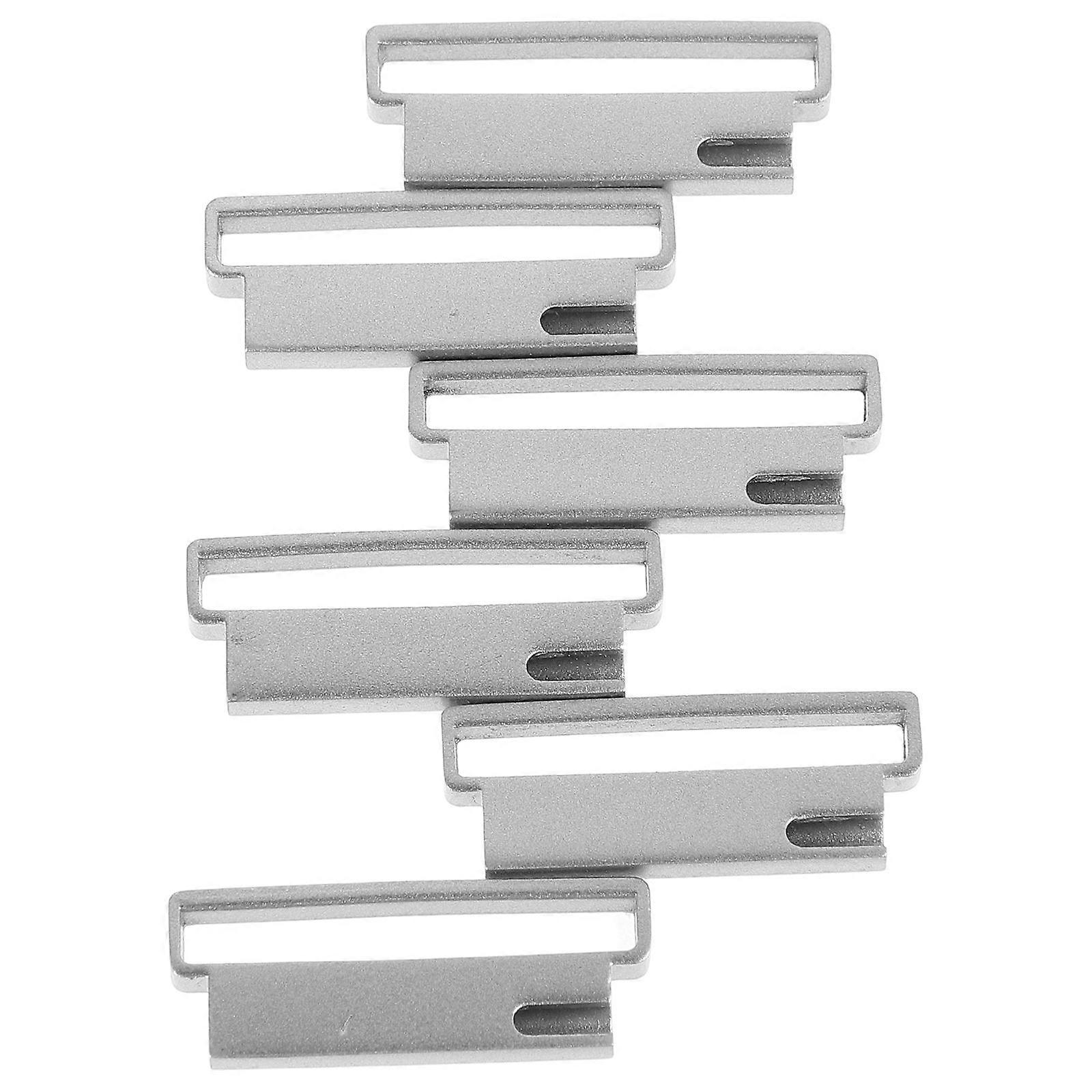 6Pcs Stainless Steel Watch Strap Connector Adapter for Simple Band Replacement