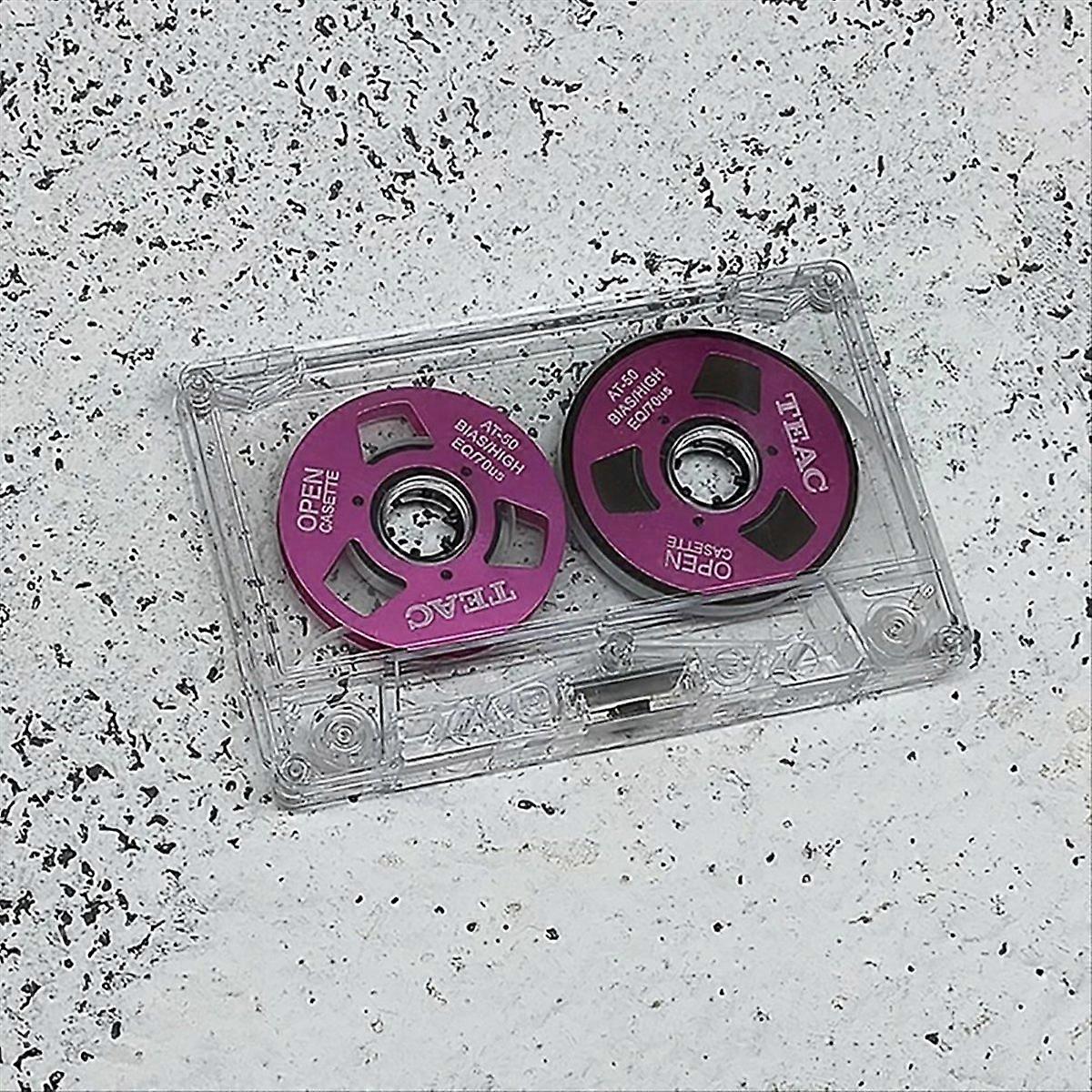 Double-Sided Color Housing Empty Tape Metal Mini Can Record 55 Minutes Empty Tape Blank Cassette Tape,Green