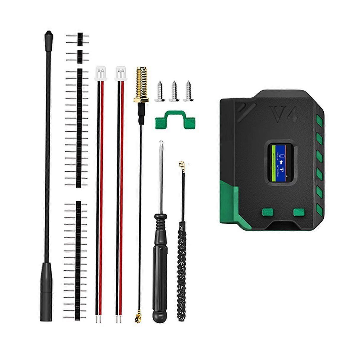 Heltec V4 Meshtastic WiFi LoRa 32 Entwicklungsboard-Gehäuseset mit Softantenne, ESP32 SX1262, solarbetrieben