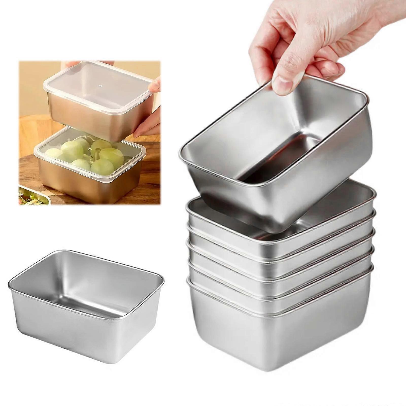 6Pack -Food Storage Containers With Lids Meal Prep Containers Reusable Stainless