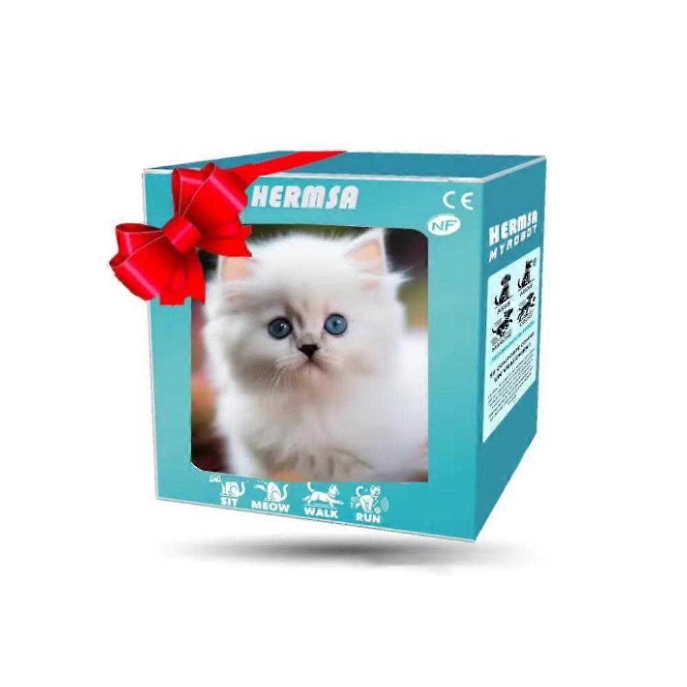 Interactive Robot Kitten Plush Toy for Kids - Soft Robotic Cat with Fun Activities for Children