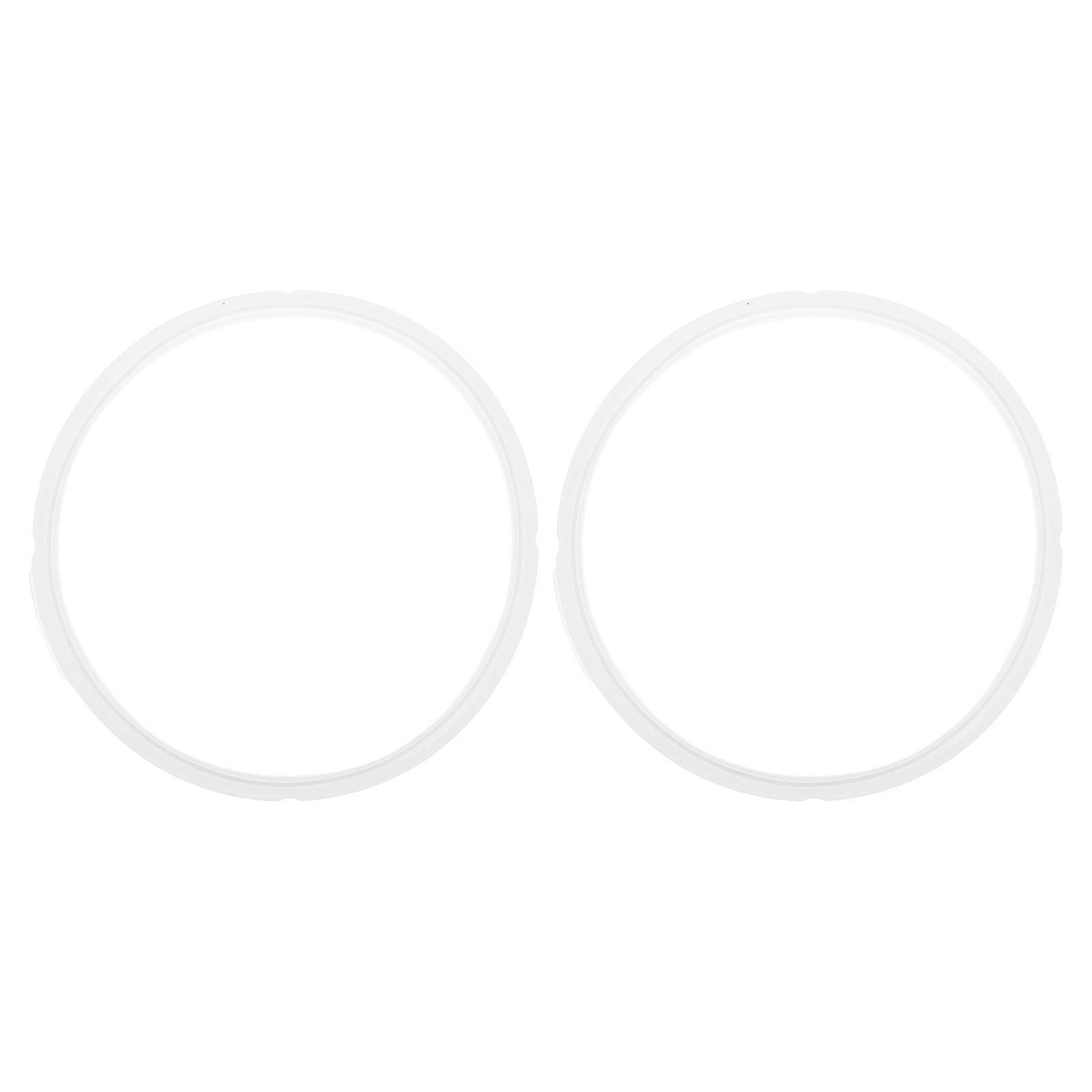 Pressure Cooker Replacement Silicone Sealing Ring for 6Qt 2Pcs White