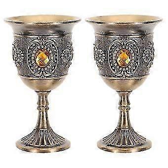2pcs Multi-function Wine Cup Delicate Goblet Decorative European Liquor Cup Wine Supply