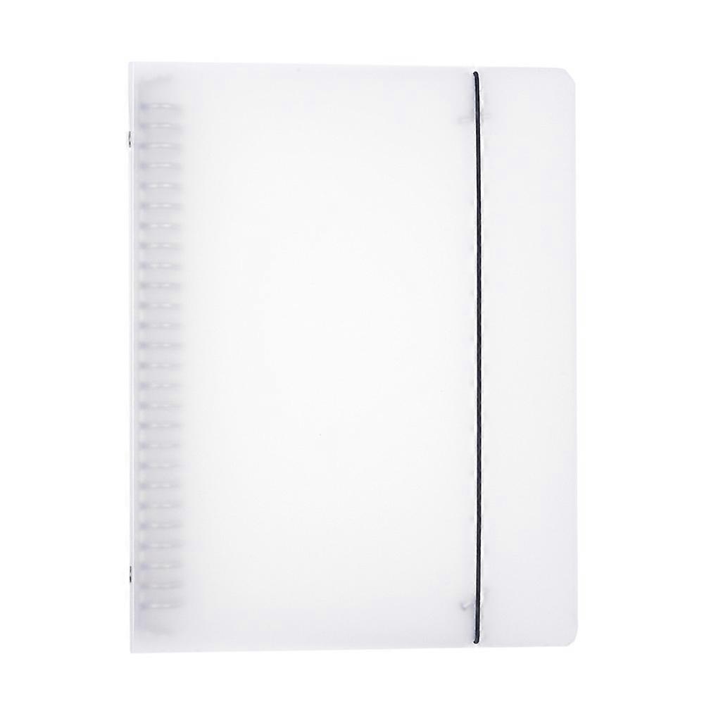 Gift A5/A6/A4/B5 Folder Soft Shell Non-punchable Detachable Ring Binder Cover Transparent Portable Document Storage Bag