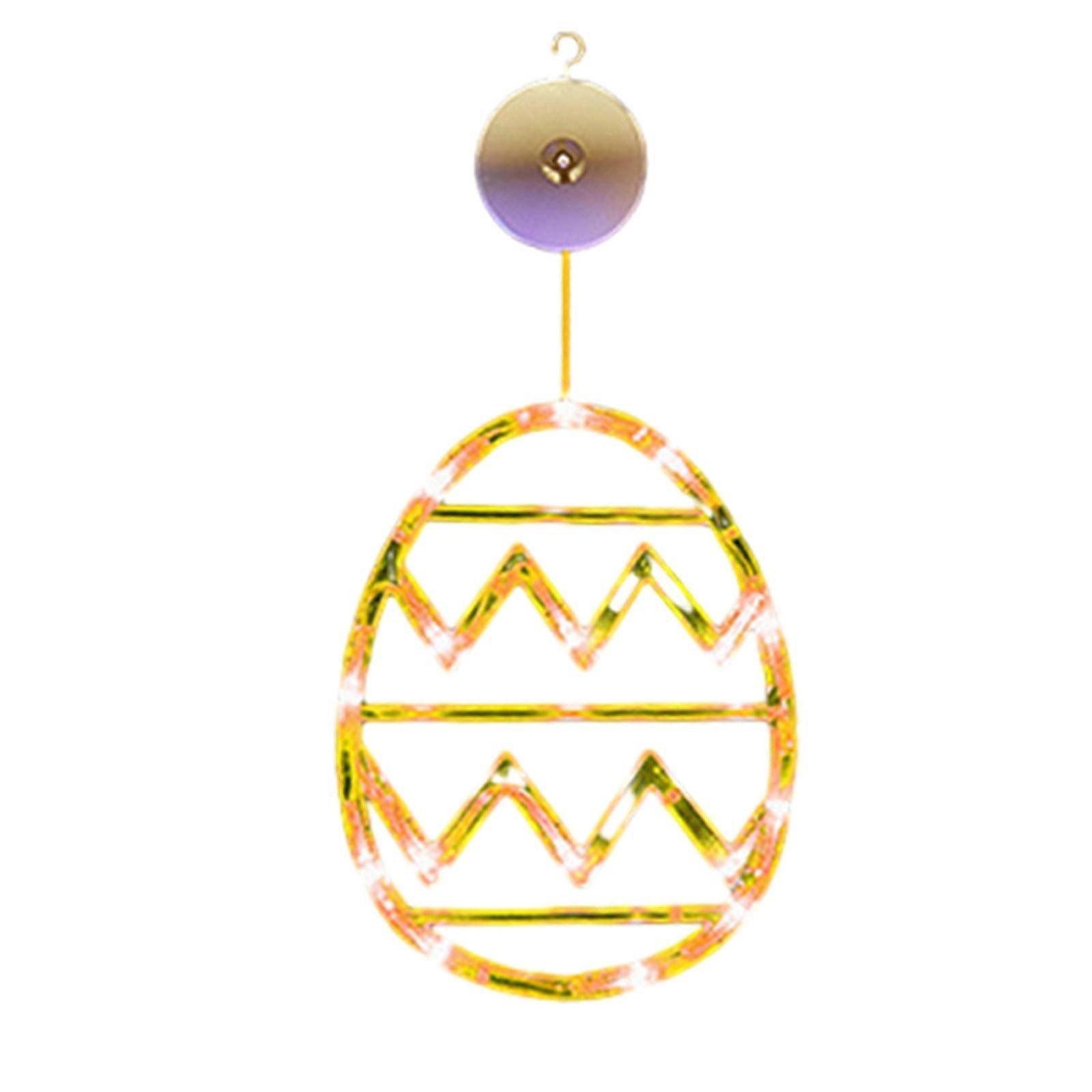 ESULOMP Easter Window Decoration Lights Battery Operated -Not Include- Easter Indoor Lights Window Hanging Decoration Lights Party Easter Gift