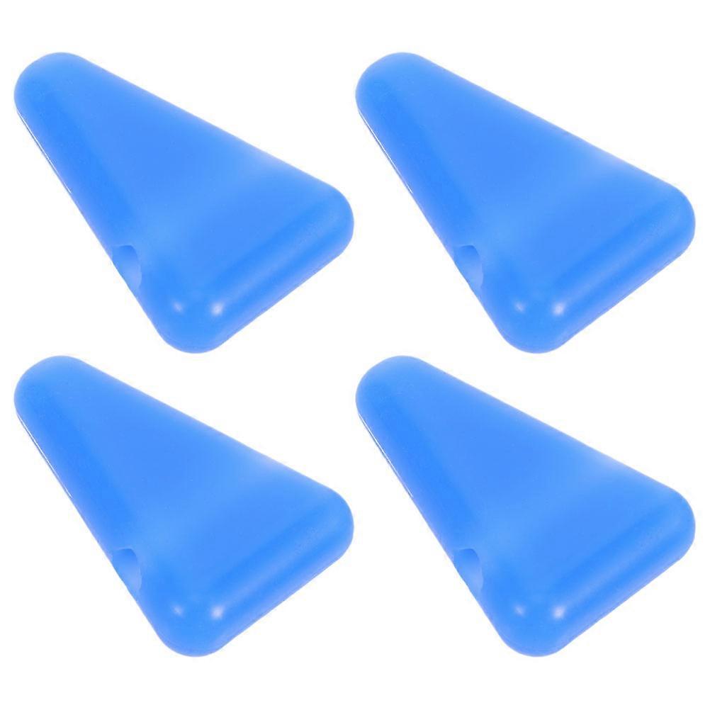 Silicone fork Holder Stand for Meditation with 4Pcs Universal Blue Triangles