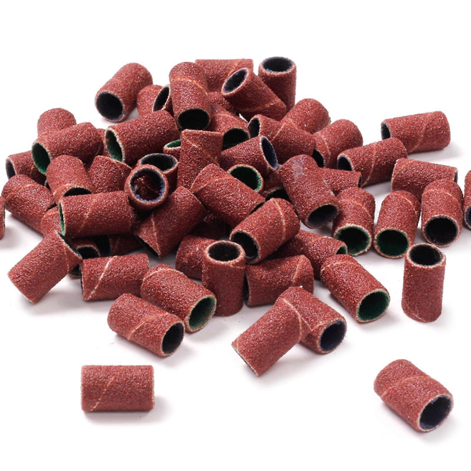 100Pcs Nail Drill Sanding Bands MultiGrit 80240 for Precision Shaping and Professional Results