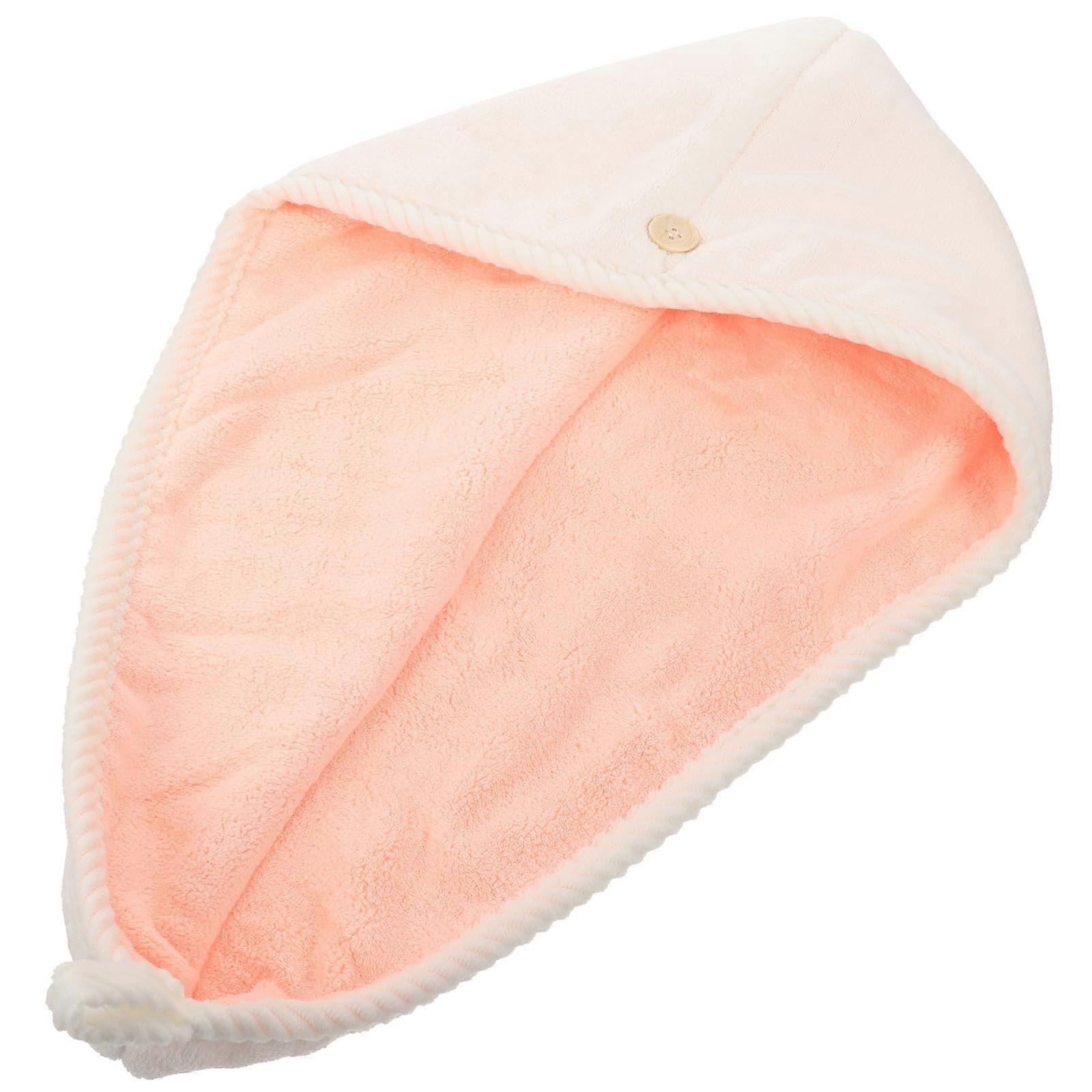 Hair Drying Towel Wrap for Women, Super Absorbent Microfiber with Button, Fast Drying and Frizz Control