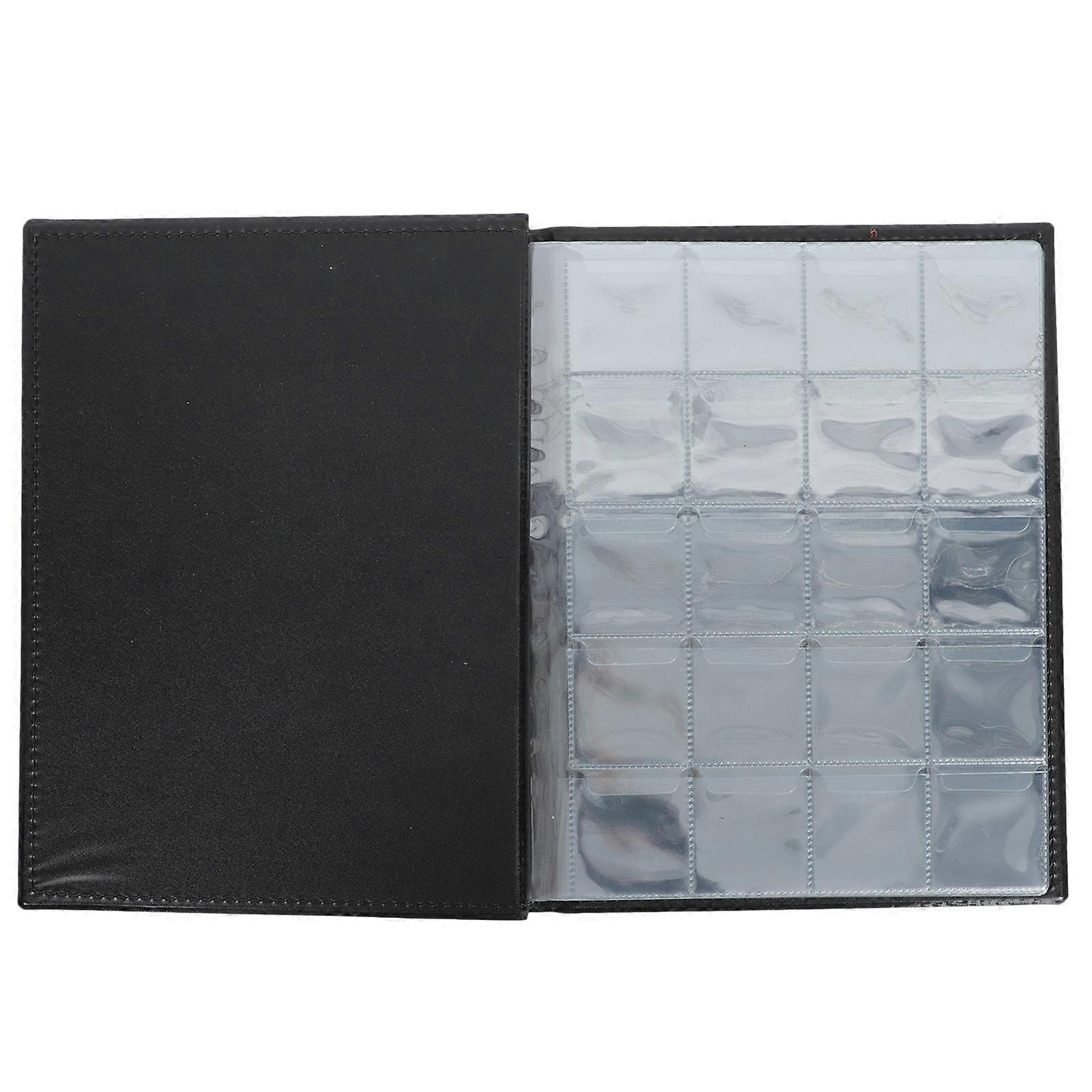 Collection Album for Storage 1Pcs PU 200 Grid Durable Black