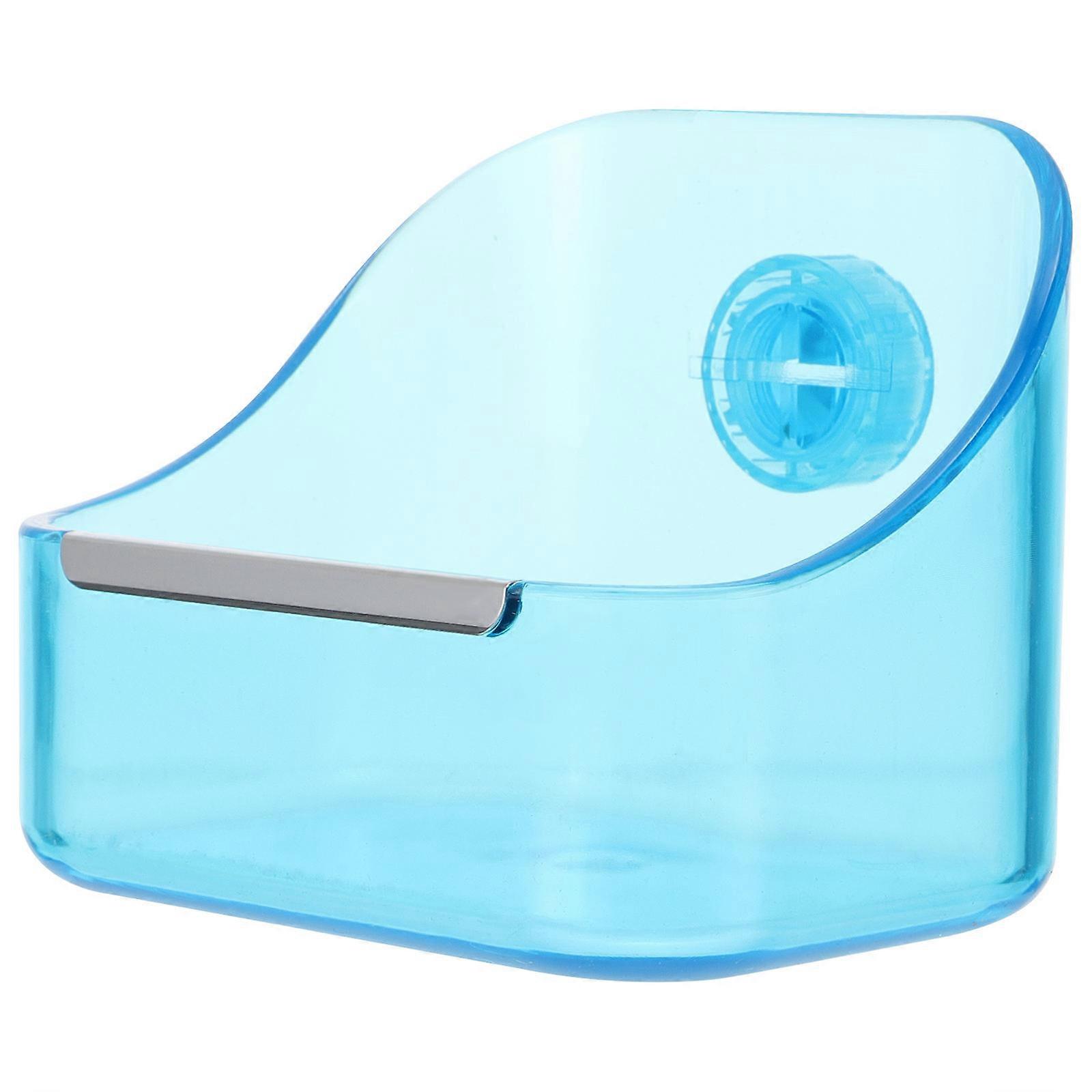 Pet Feeder Small Animal Feeding Bowl for Cage Use Rabbit 3Pcs Blue