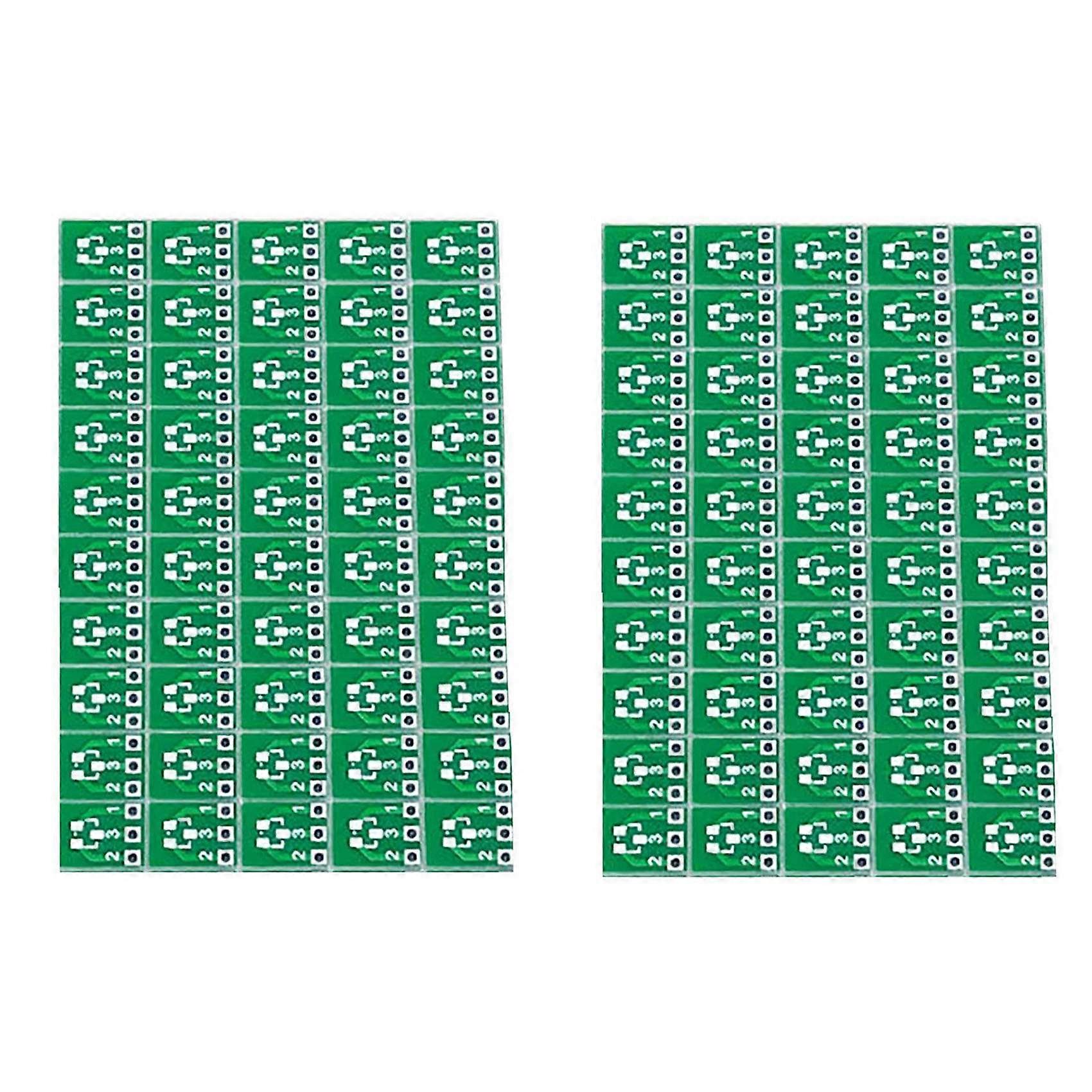 100Pcs SOT23 SOT23-3 Turn SIP3 Double-Side SMD Turn DIP SIP3 Adapter Converter Plate SOT SIP IC Socket PCB Board DIY Kit